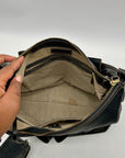 Dooney & Bourke Black Florentine Leather Small Lucy Hobo Bag