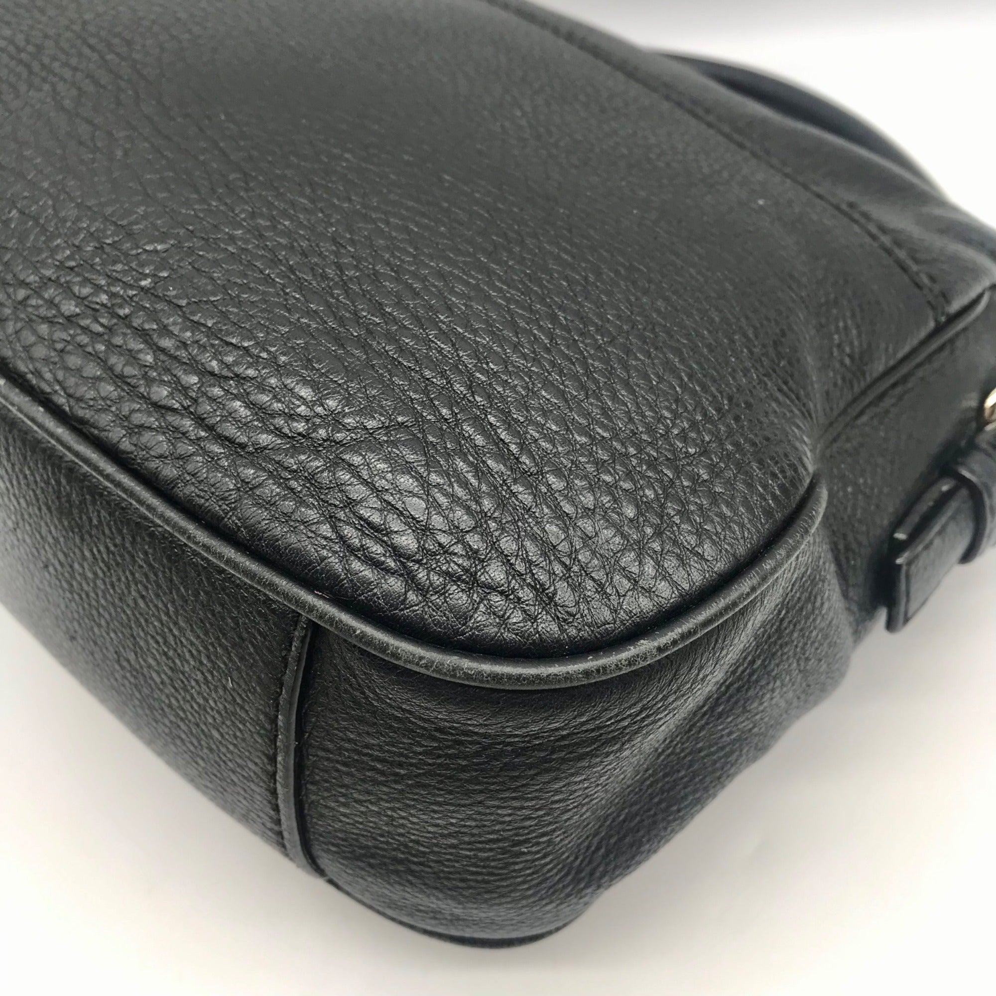 Kate Spade Black Pebbled Leather Cobble Hill Devin Satchel Bag