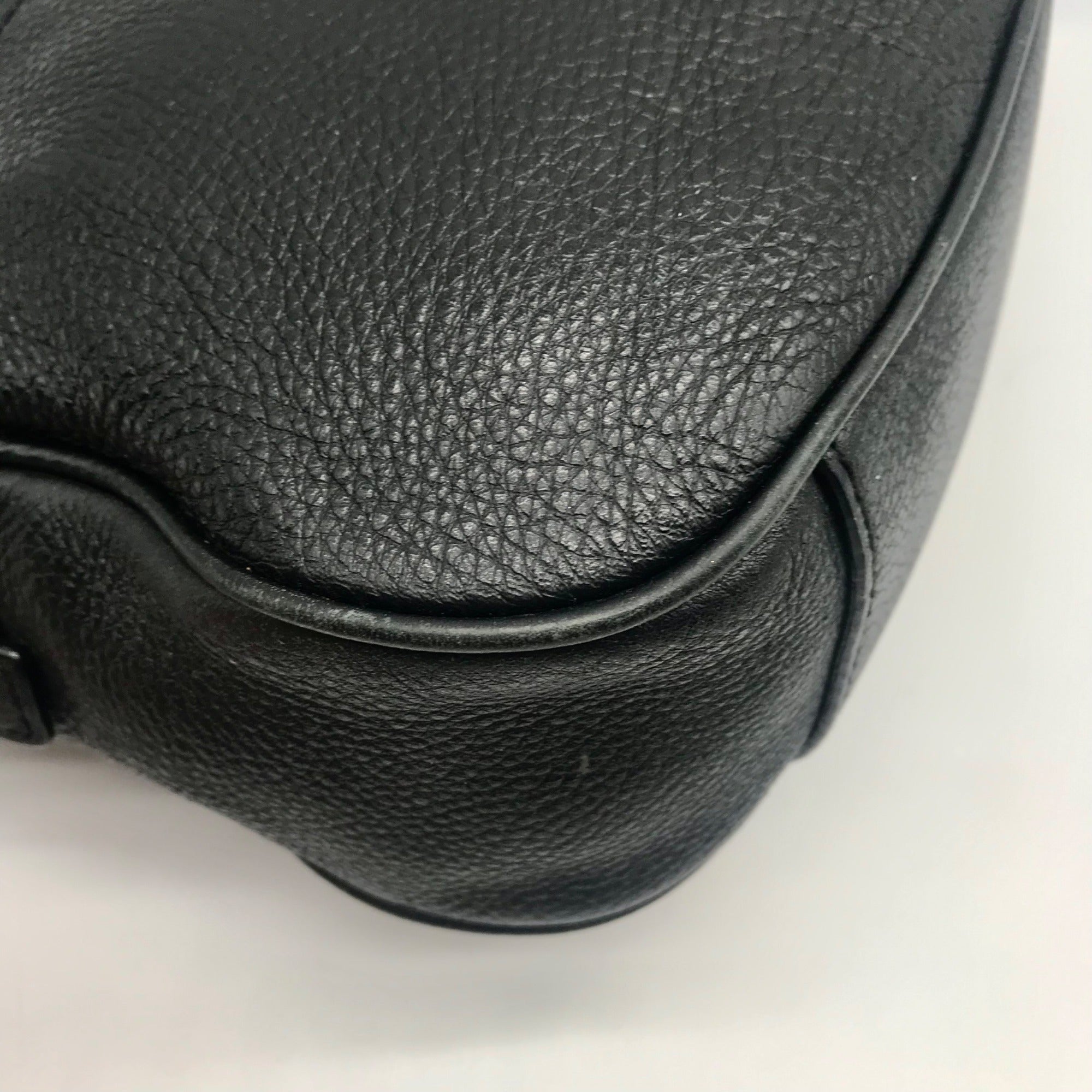 Kate Spade Black Pebbled Leather Cobble Hill Devin Satchel Bag