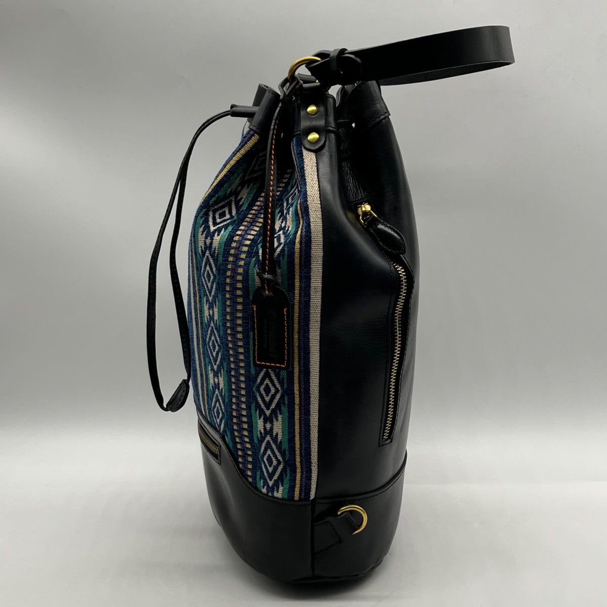 Old Trend Convertible Navy Blue Myrtle Bucket Backpack