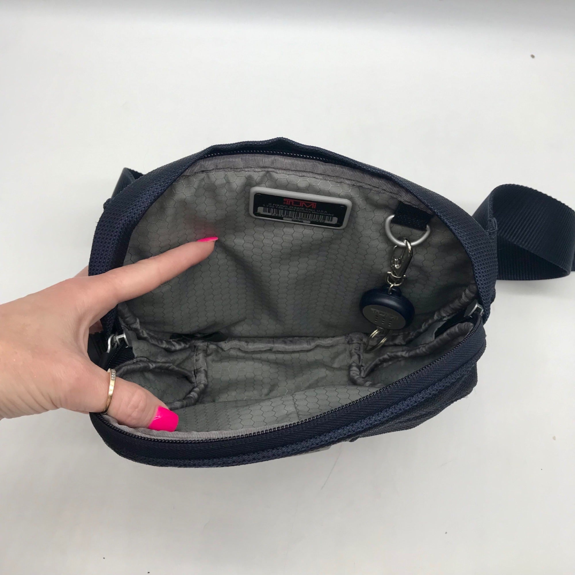 Tumi Blue Fabric Waist Pack