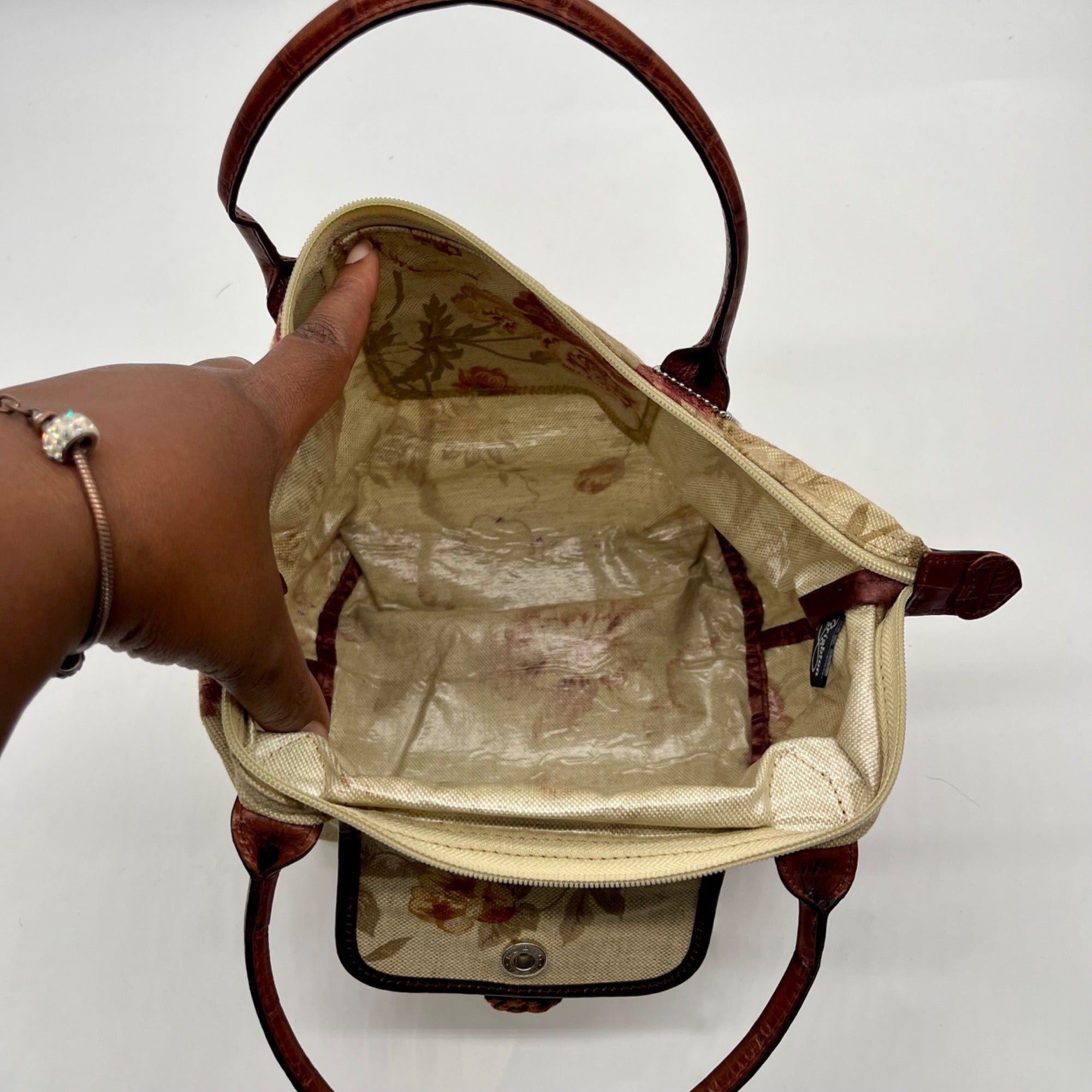 Brighton Vintage Fabric Flap Shoulder Bag