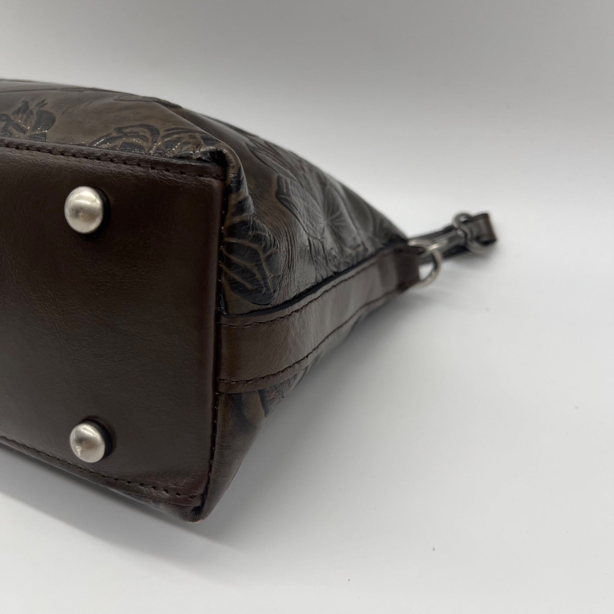 Patricia Nash  Betta Brown Leather Crossbody Bag
