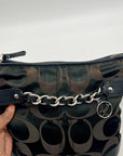 Coach Signature Black Chain Convertible  Crossbody Bag