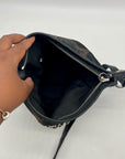 Coach Signature Black Chain Convertible  Crossbody Bag