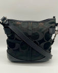 Coach Signature Black Chain Convertible  Crossbody Bag