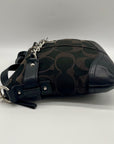 Coach Signature Black Chain Convertible  Crossbody Bag