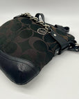 Coach Signature Black Chain Convertible  Crossbody Bag