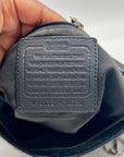 Coach Signature Black Chain Convertible  Crossbody Bag