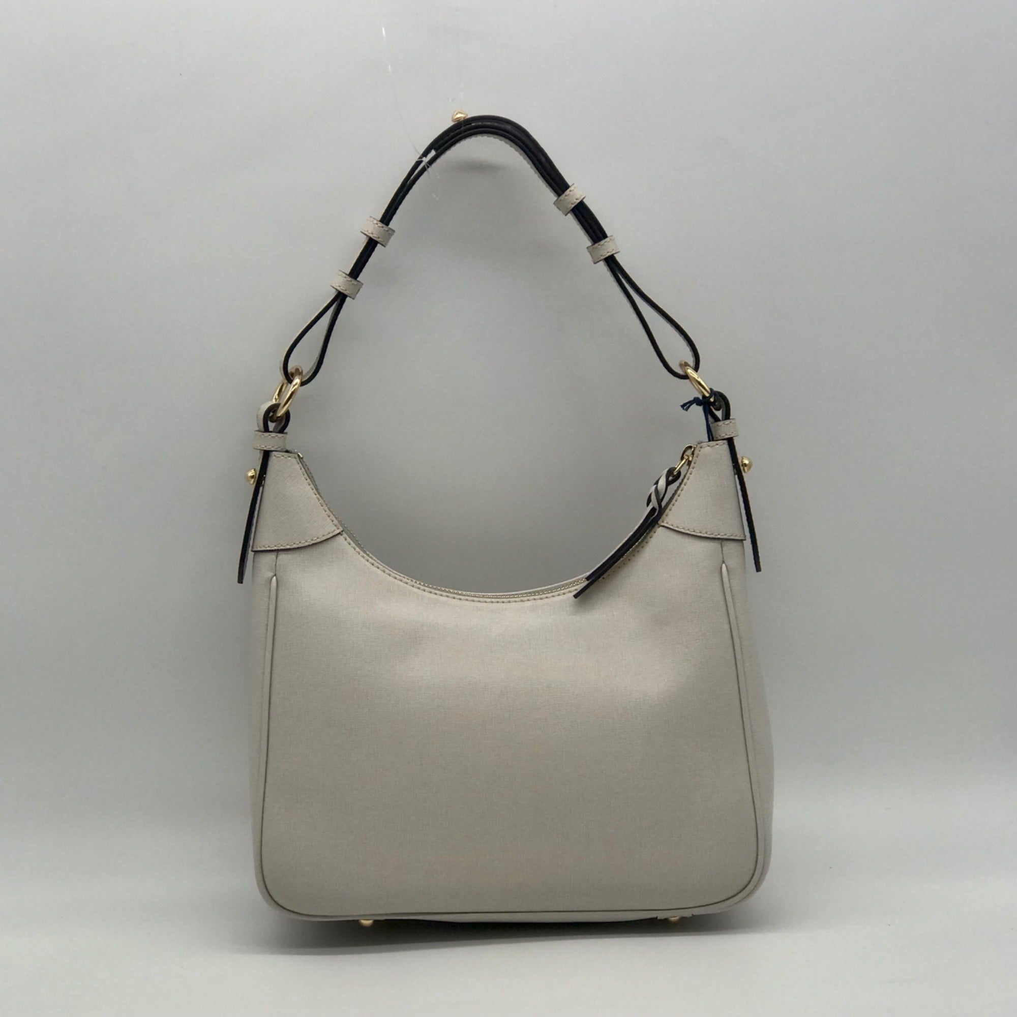 Dooney &amp; Bourke Grey Lucca Leather Large Shoulder Bag