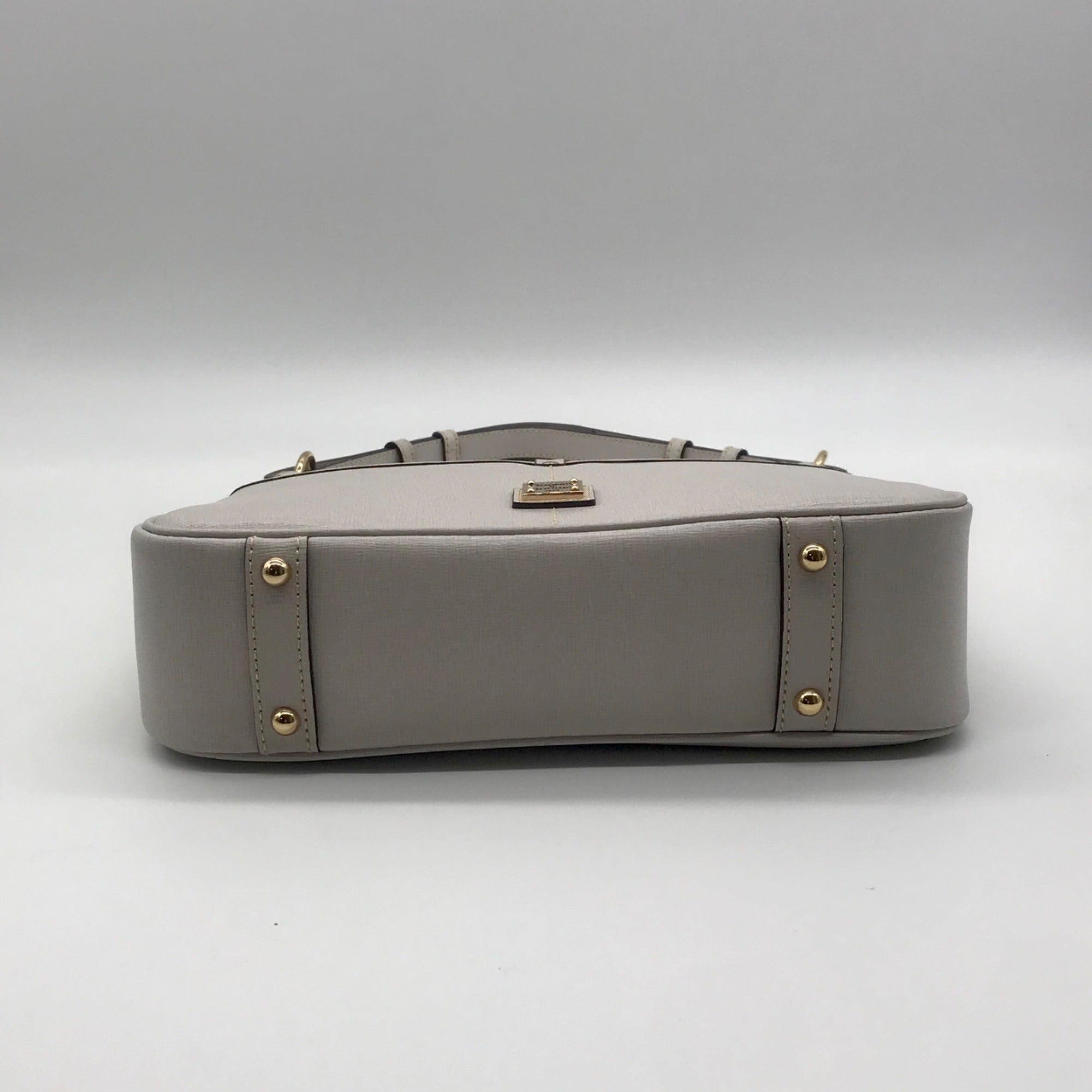 Dooney &amp; Bourke Grey Lucca Leather Large Shoulder Bag