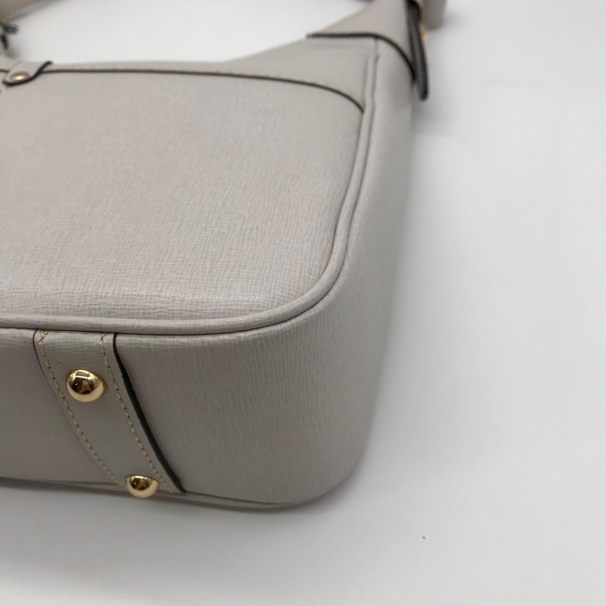 Dooney &amp; Bourke Grey Lucca Leather Large Shoulder Bag