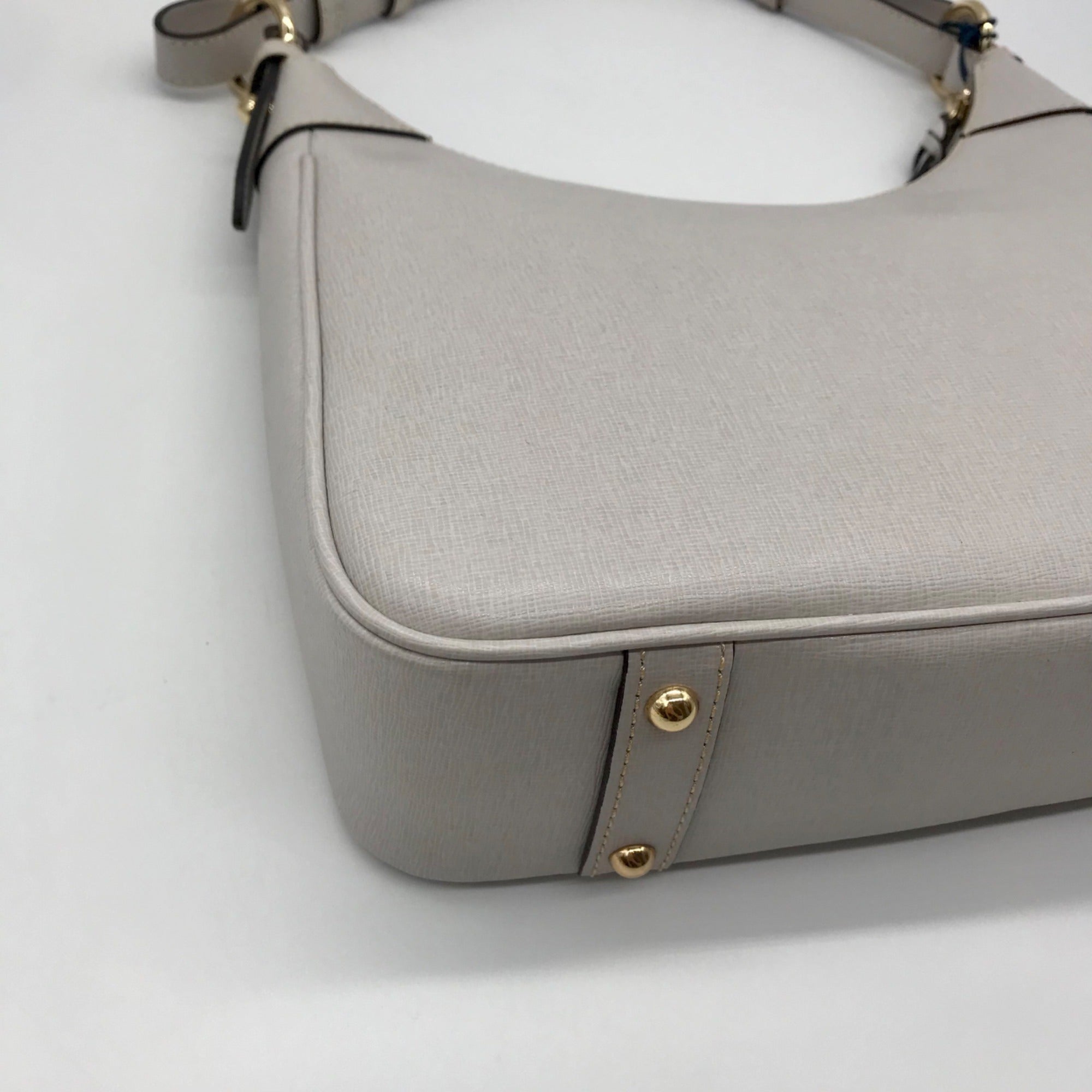 Dooney &amp; Bourke Grey Lucca Leather Large Shoulder Bag