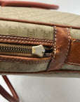 Celine Vintage Olive Green Coated Canvas Macadam Briefcase