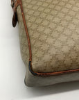 Celine Vintage Olive Green Coated Canvas Macadam Briefcase