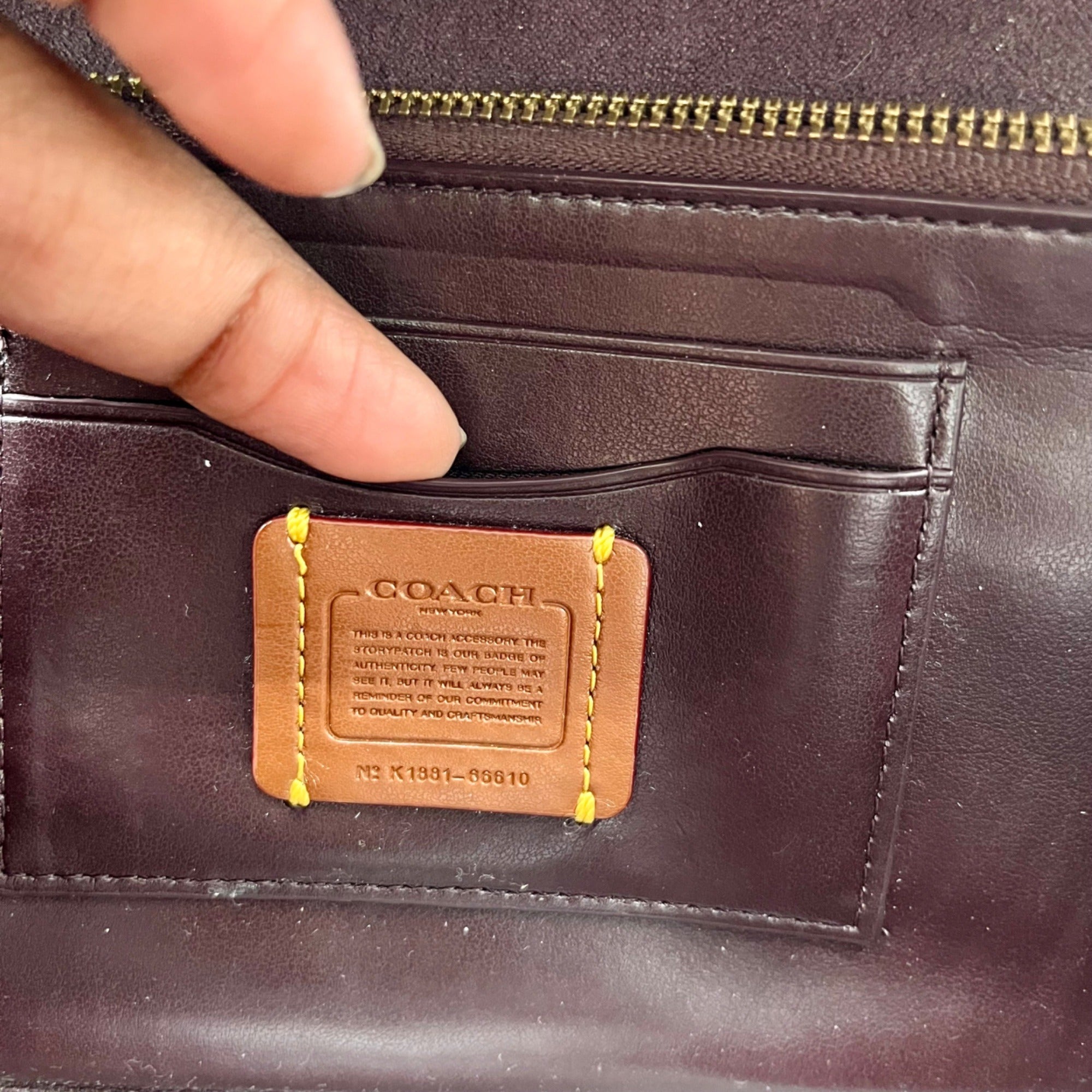 Coach Black Marlow 66610 Clutch Bag