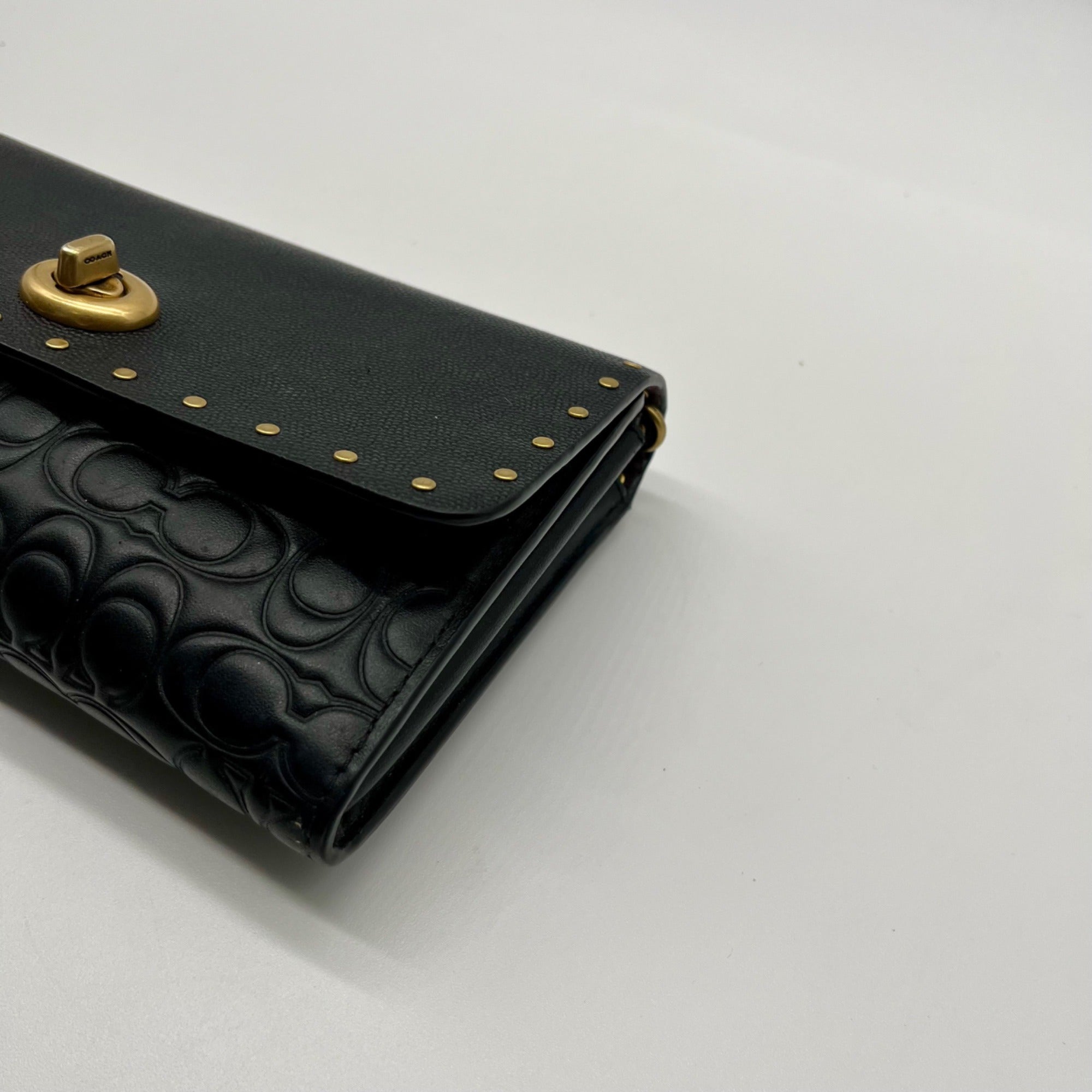Coach Black Marlow 66610 Clutch Bag