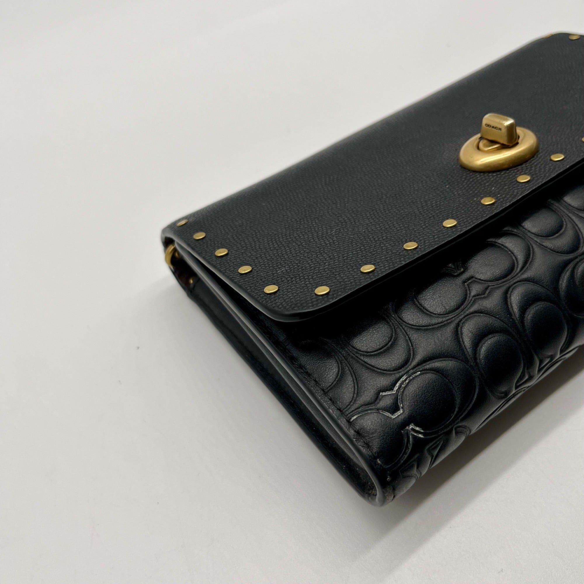 Coach Black Marlow 66610 Clutch Bag