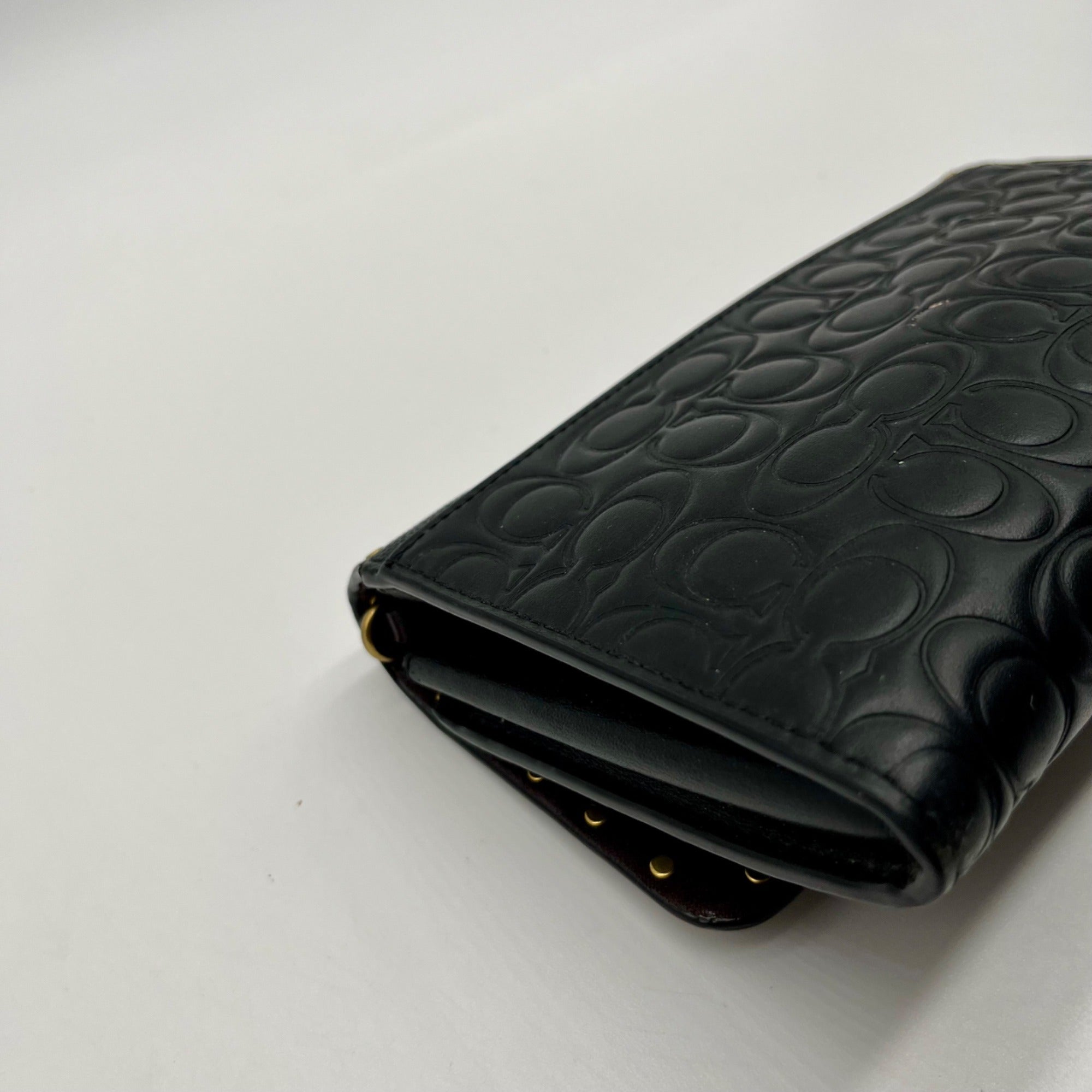Coach Black Marlow 66610 Clutch Bag
