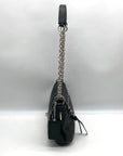 Coach Black Leather Chelsea Turn Lock Flap Shoulder Bag 17825