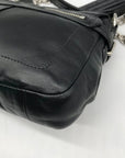 Coach Black Leather Chelsea Turn Lock Flap Shoulder Bag 17825