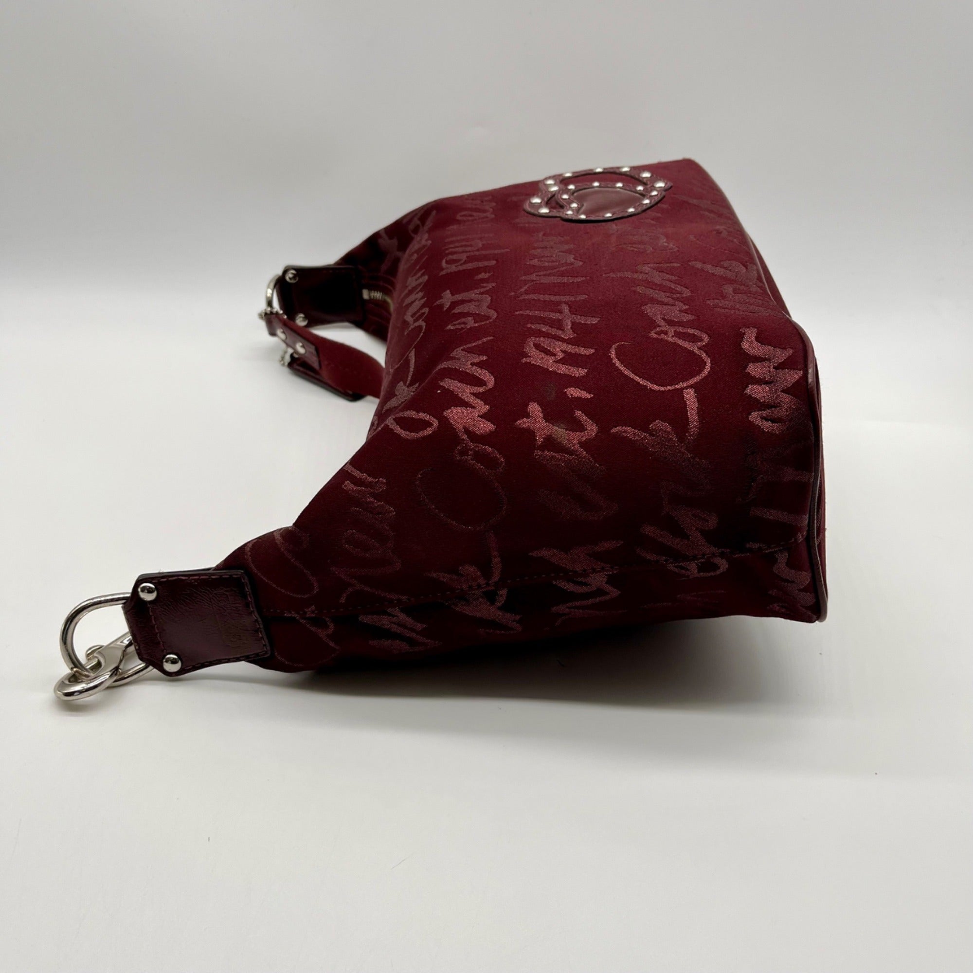 Coach Purple Poppy Lurex Signature F17472 Hobo Bag