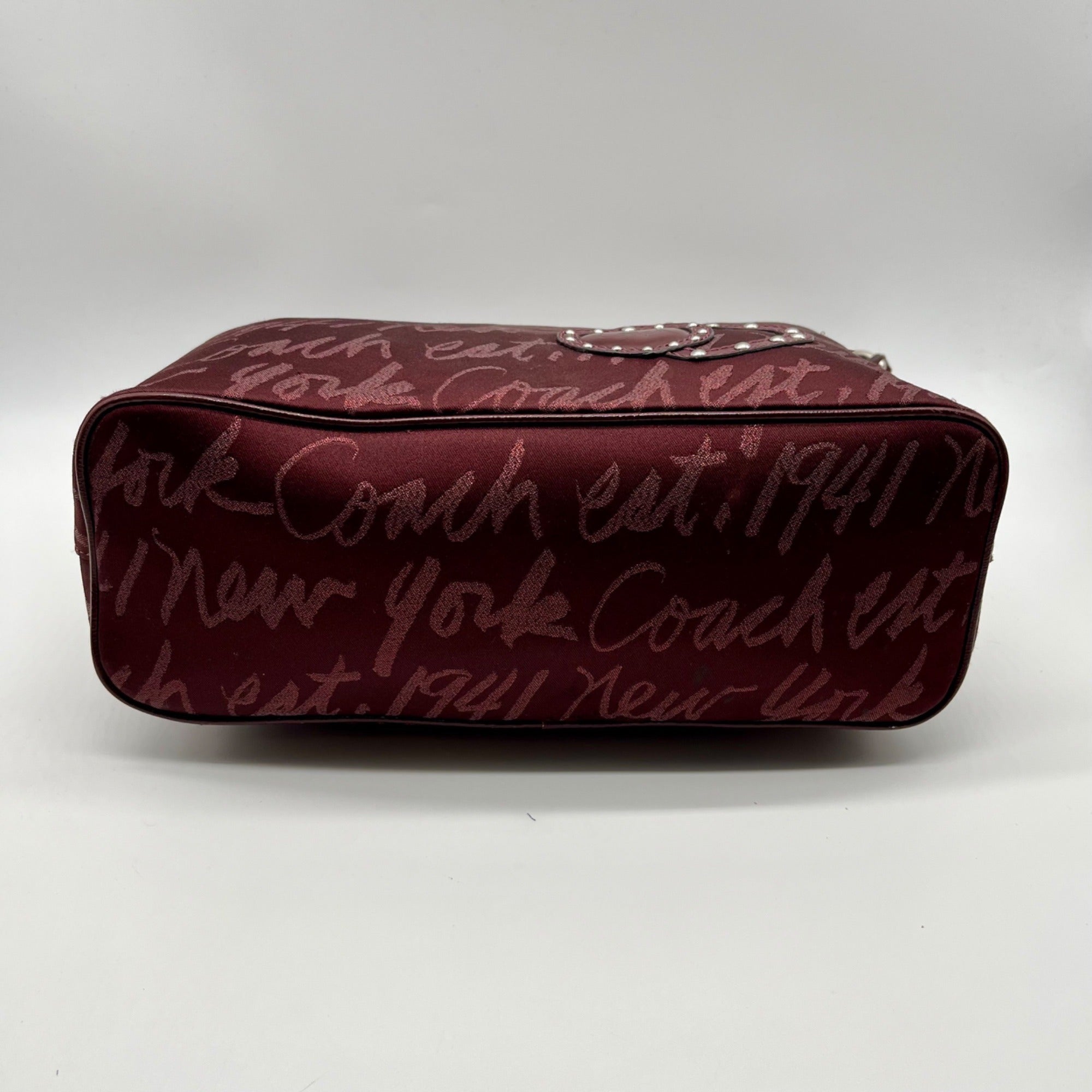 Coach Purple Poppy Lurex Signature F17472 Hobo Bag
