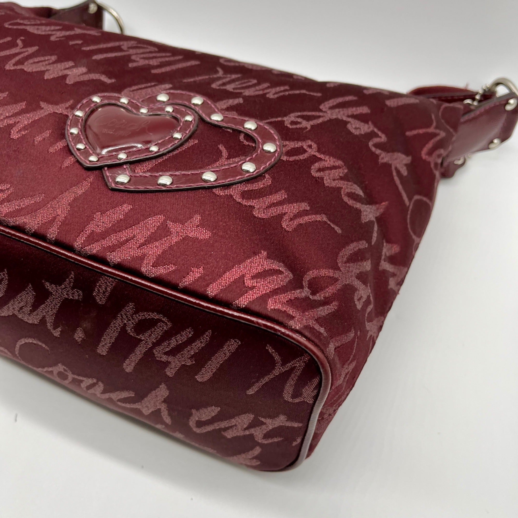 Coach Purple Poppy Lurex Signature F17472 Hobo Bag