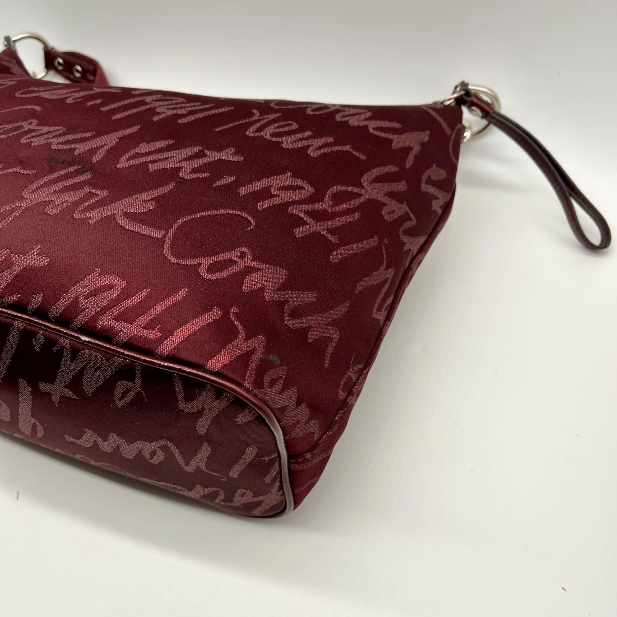 Coach Purple Poppy Lurex Signature F17472 Hobo Bag