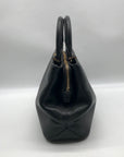 Michael Kors Black Pebbled Leather Florence Convertible Satchel
