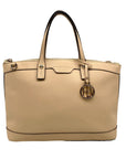 Henri Bendel Light Tan Saffiano Leather West 57th Satchel