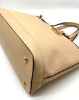 Henri Bendel Light Tan Saffiano Leather West 57th Satchel