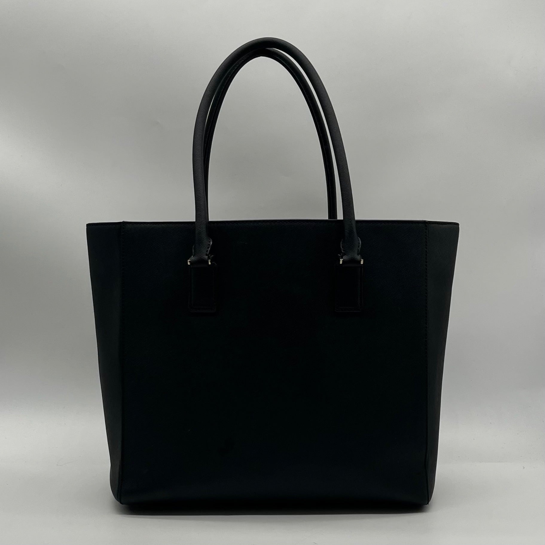 Kate Spade Black Leather Tote Bag