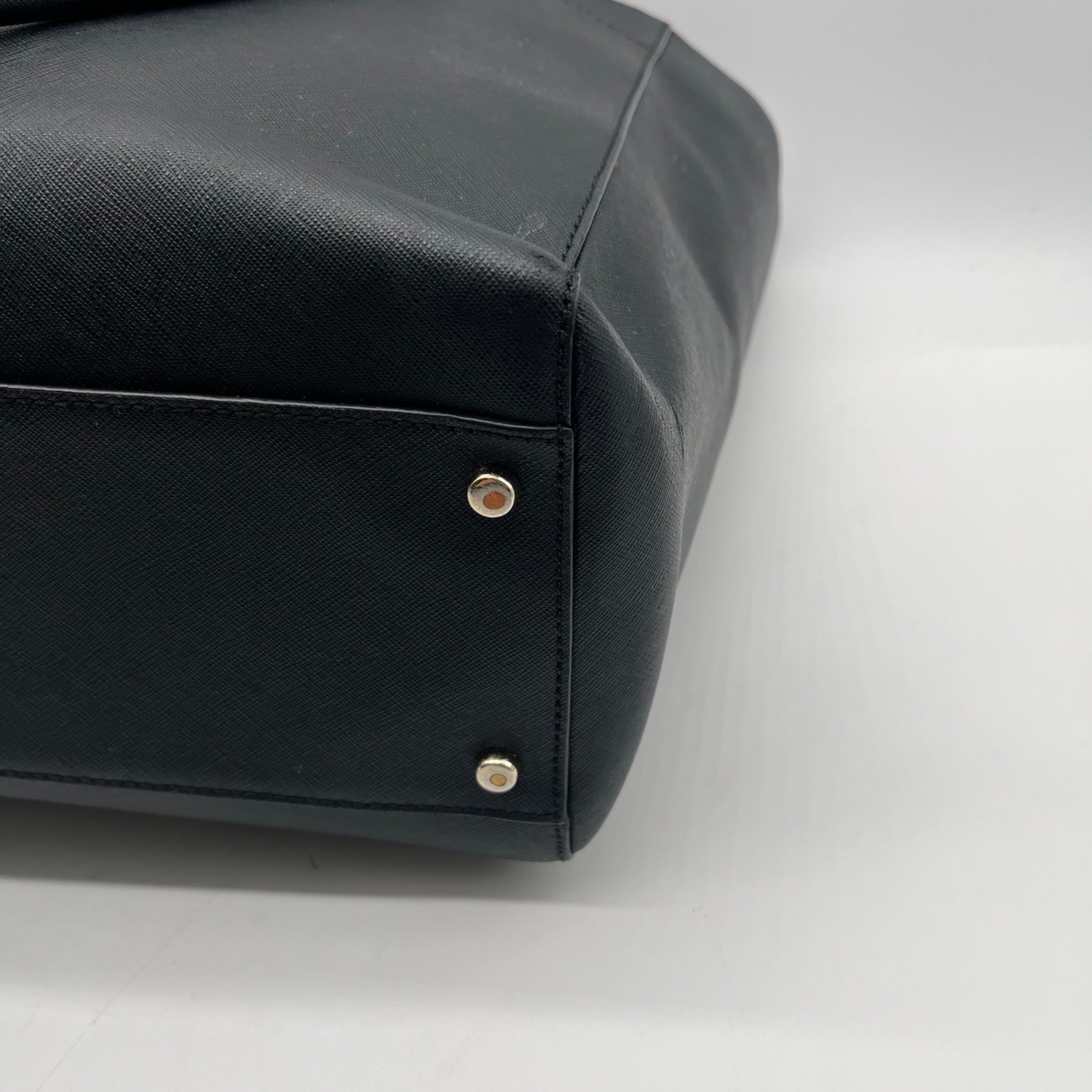 Kate Spade Black Leather Tote Bag