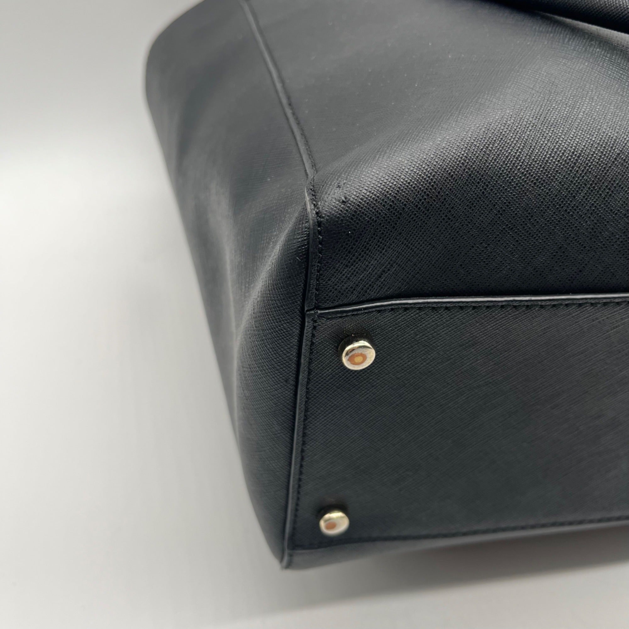 Kate Spade Black Leather Tote Bag