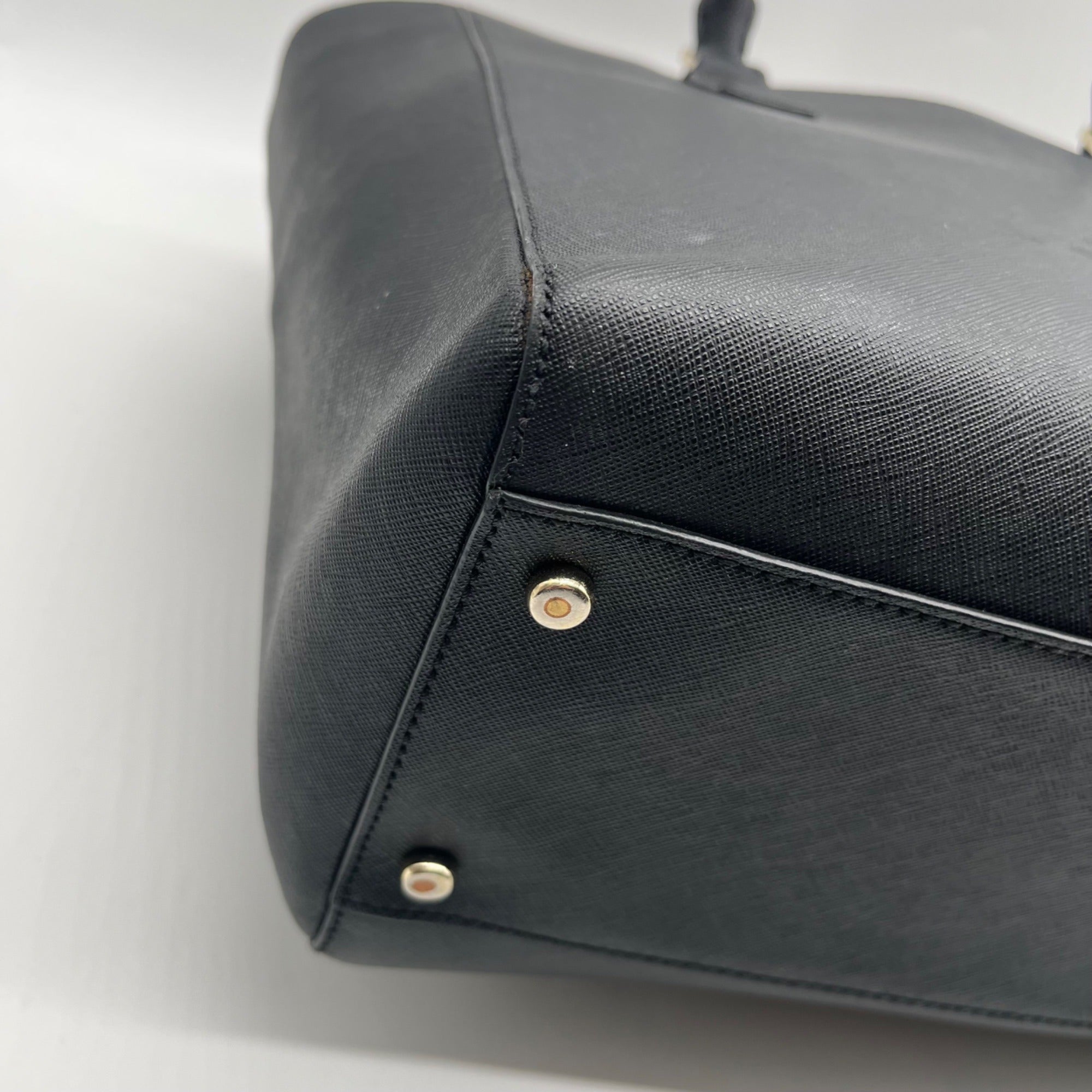 Kate Spade Black Leather Tote Bag