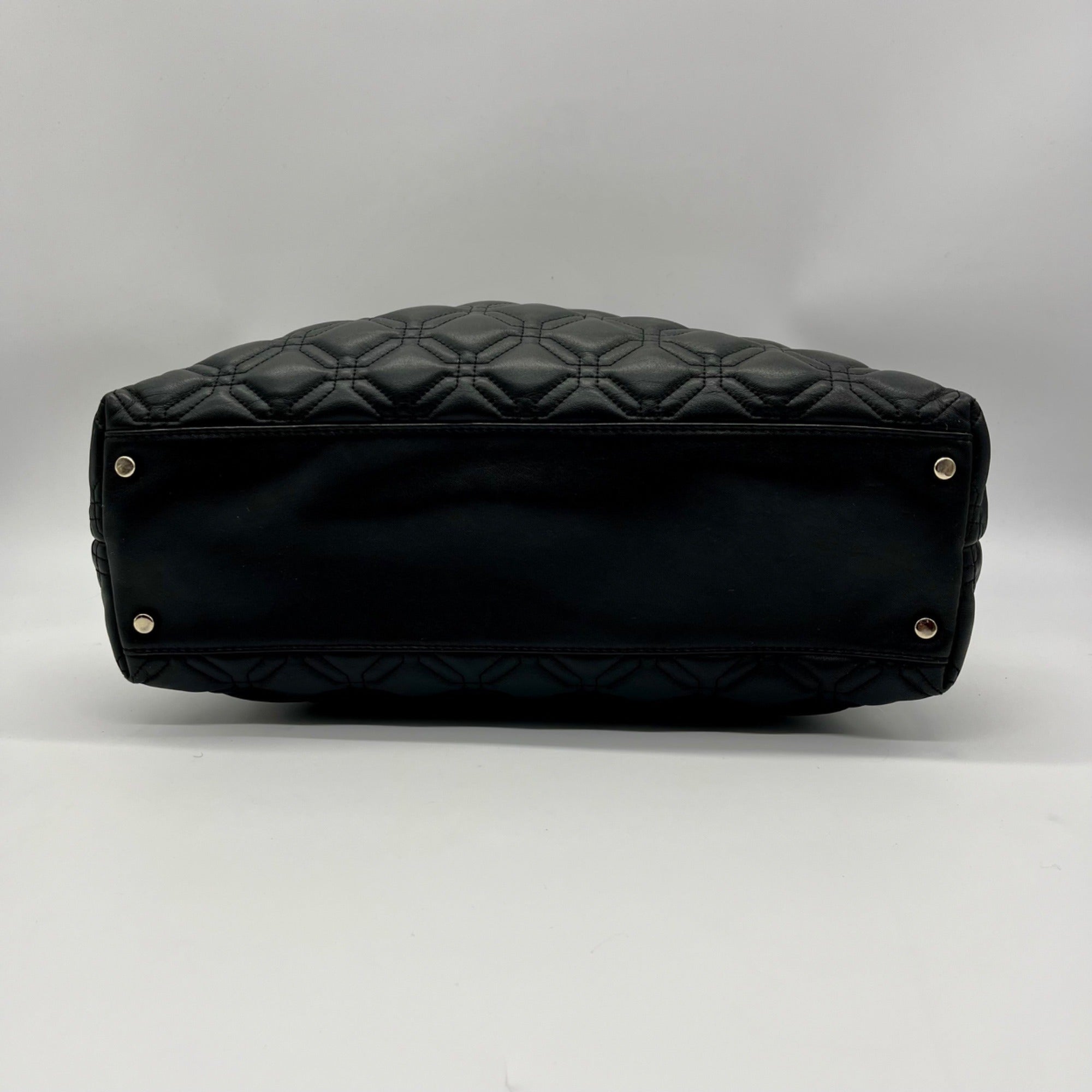 Kate Spade Black Leather Astor Court Elena Quilted Shoulder Bag
