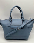 Nine West Baby Blue Faux leather Satchel Bag