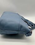 Nine West Baby Blue Faux leather Satchel Bag