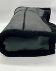 Like Dreams Black Everyday Faux Leather Sherpa Tote Bag
