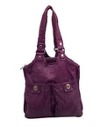 Marc Jacobs Purple Leather Totally Turnlock Teri Tote Bag