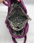 Marc Jacobs Purple Leather Totally Turnlock Teri Tote Bag