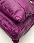 Marc Jacobs Purple Leather Totally Turnlock Teri Tote Bag
