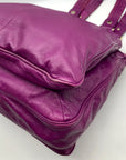 Marc Jacobs Purple Leather Totally Turnlock Teri Tote Bag