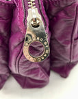 Marc Jacobs Purple Leather Totally Turnlock Teri Tote Bag