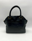 Elliott Lucca Black Leather Satchel Bag