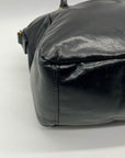 Elliott Lucca Black Leather Satchel Bag