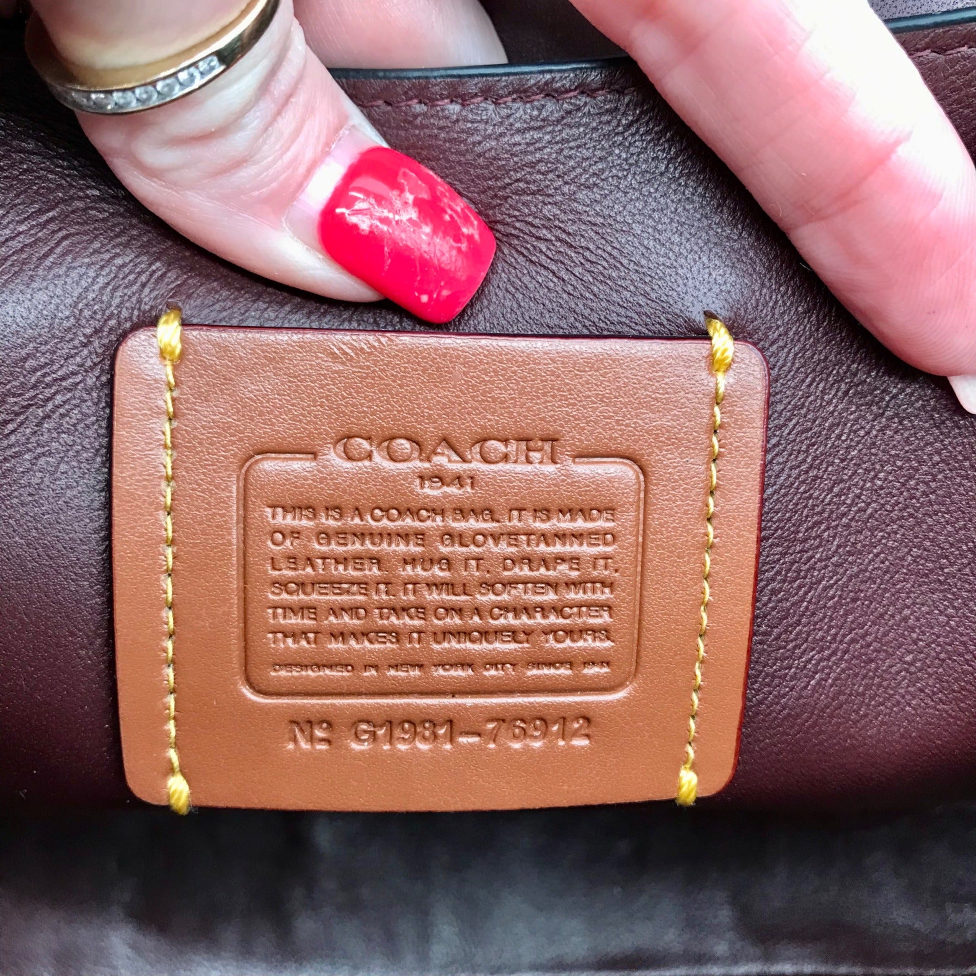 Coach Taupe  Glovetanned Leather Ellie Crossbody 76912