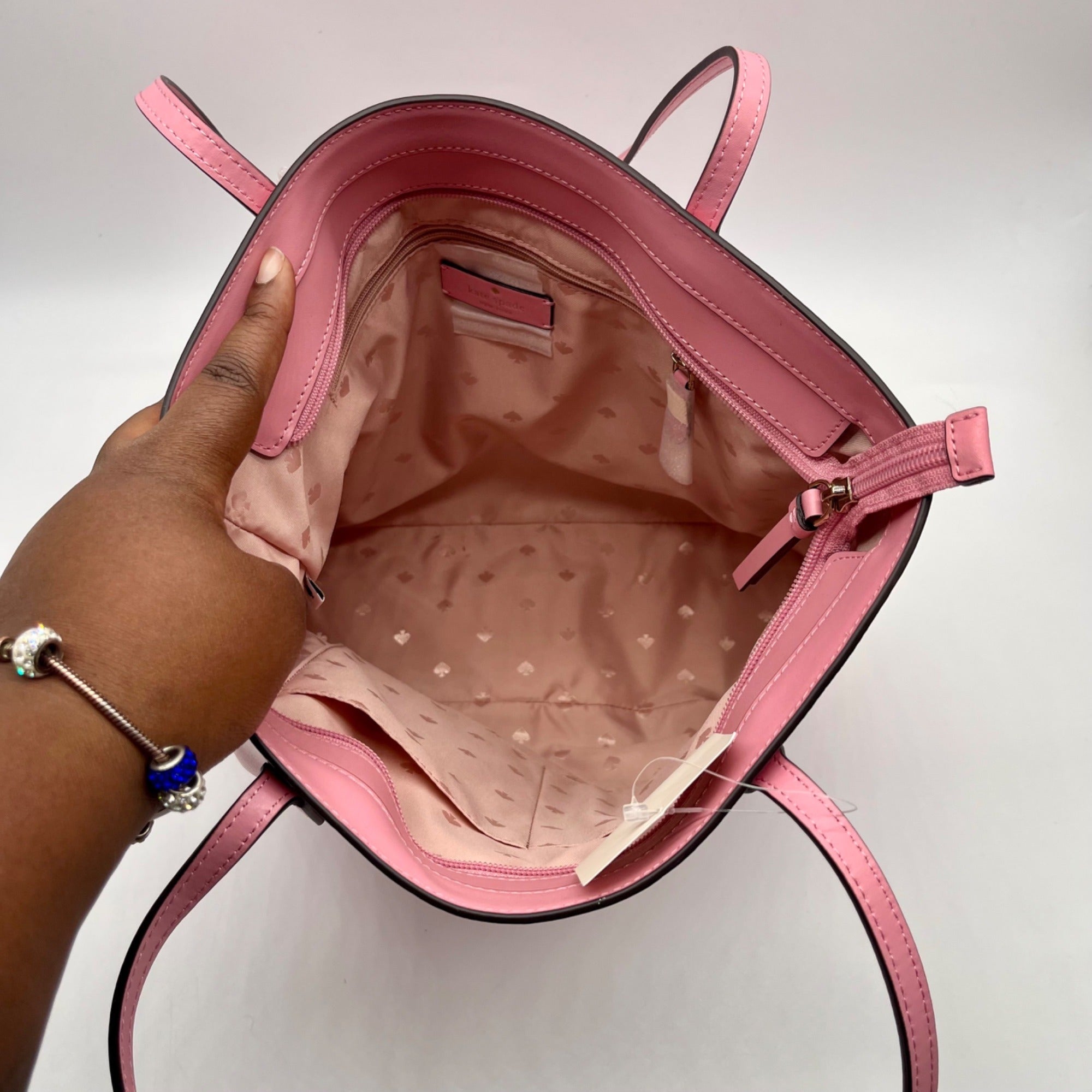 Kate Spade Pink Saffiano Leather Large Jana Tote Bag