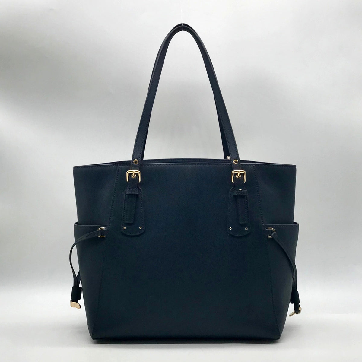 Michael Kors Dark Blue Saffiano Leather Tote Bag